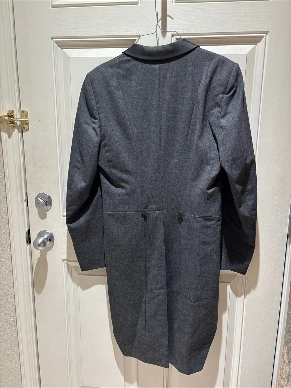 Pierre Cardin Charcoal Gray Tailcoat Tuxedo Jacket